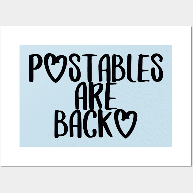 POstables are Back (Dark Font) Wall Art by Hallmarkies Podcast Store